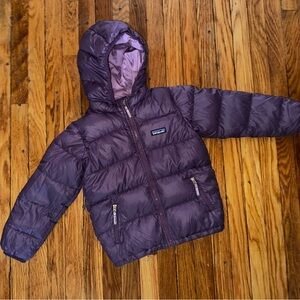 Patagonia Deep Purple puffer Hooded Jacket